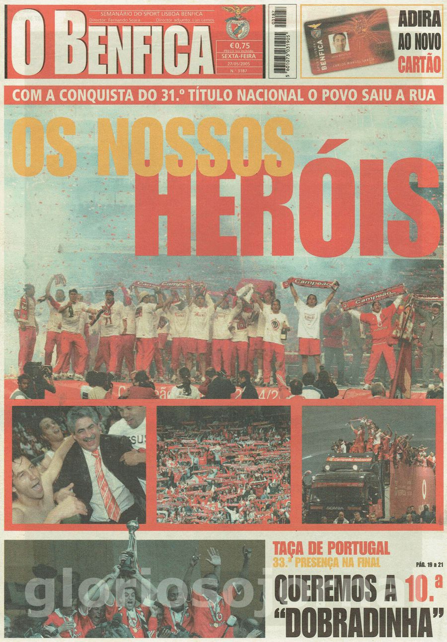 jornal o benfica 3187 2005-05-27